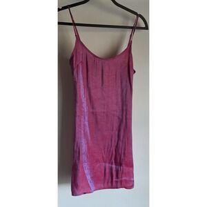 Pretty Garbage Sleeveless Mini Dress Women S Pink Scoop Neck Sundress Shift